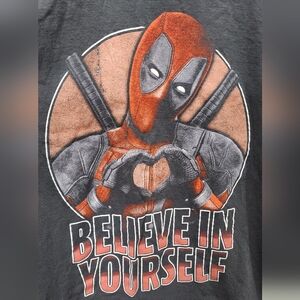 Marvel Gray Deadpool Graphic Tee